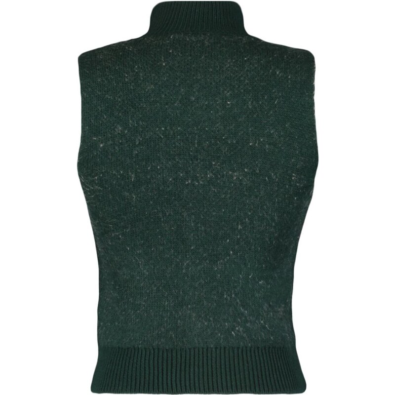 Trendyol Smaragdově zelené srdce žakárový pletený svetr