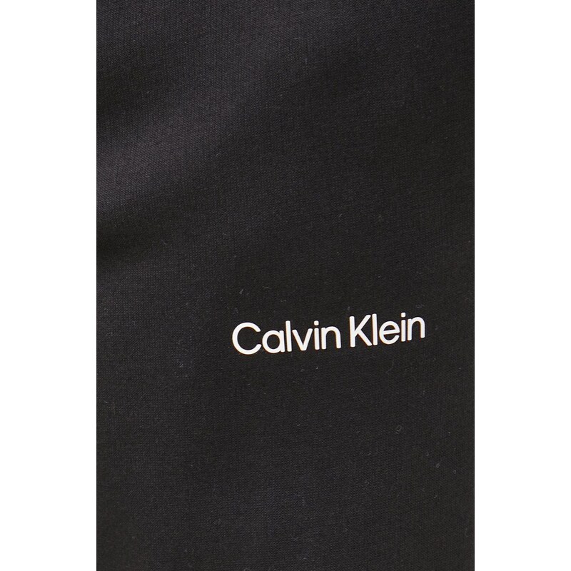 Tepláky Calvin Klein pánské, černá barva, hladké