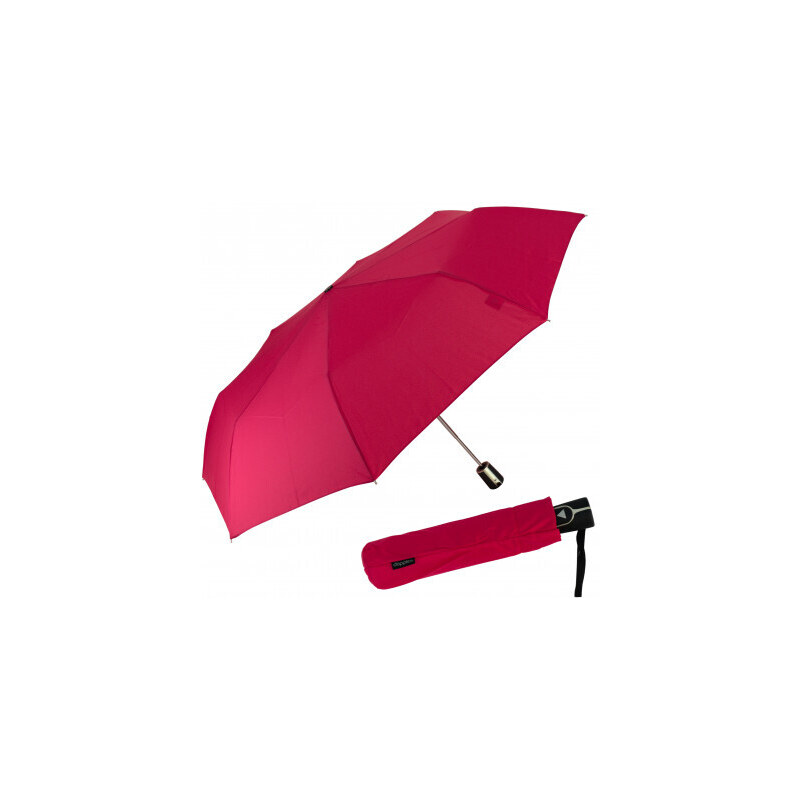 Doppler Fiber AC UNI - vystřelovací deštník, růžová, plná barva