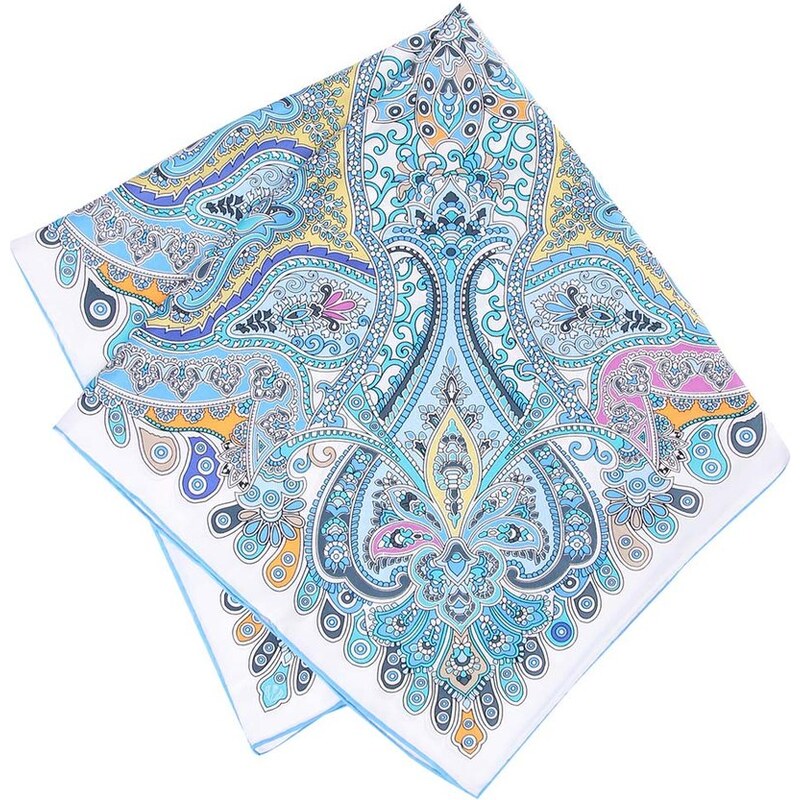 Modrý vzorovaný šátek Fraas
