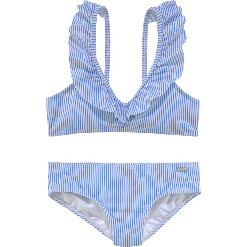 BUFFALO Bikiny nebeská modř / bílá
