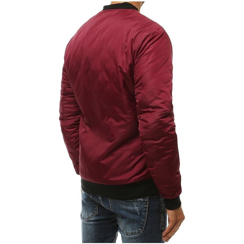 Basic červená bomber bunda