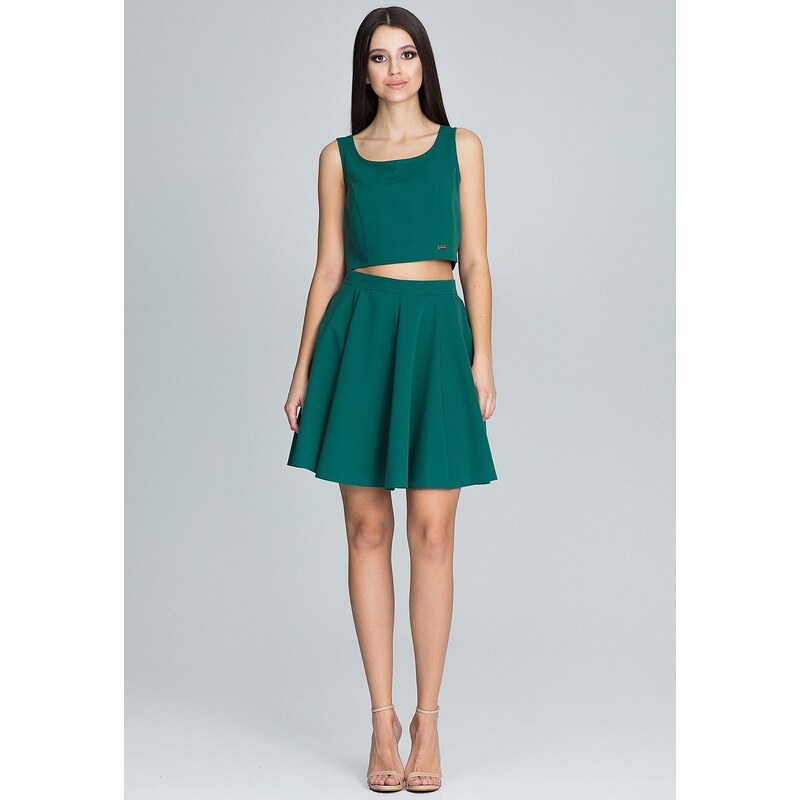 FIGL Set sukně + top M572 Green Tmavě zelená