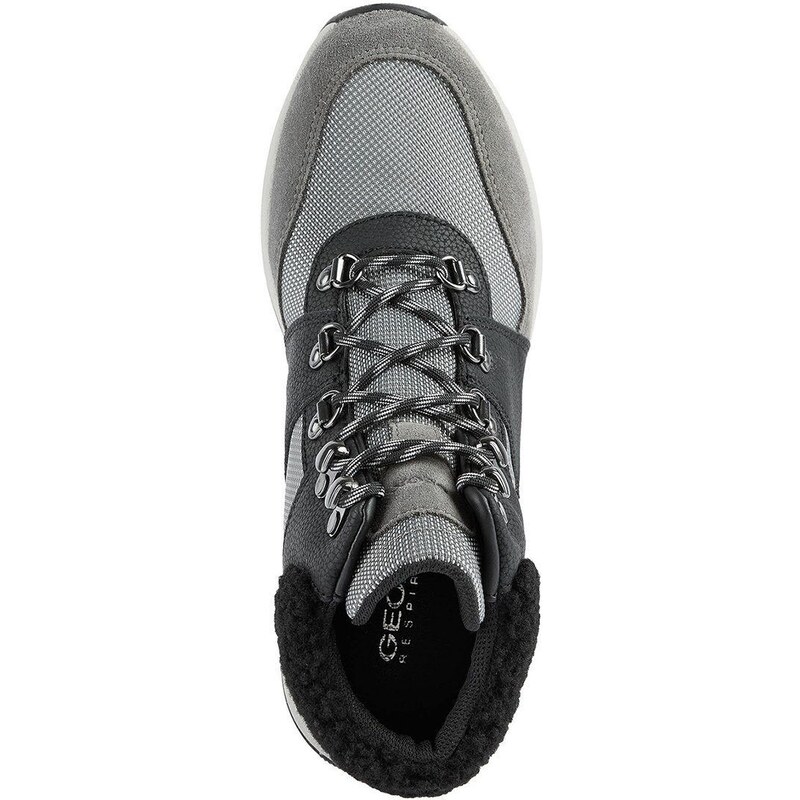 Dětské boty Geox Braies B Abx dámské, šedá barva, na plochém podpatku