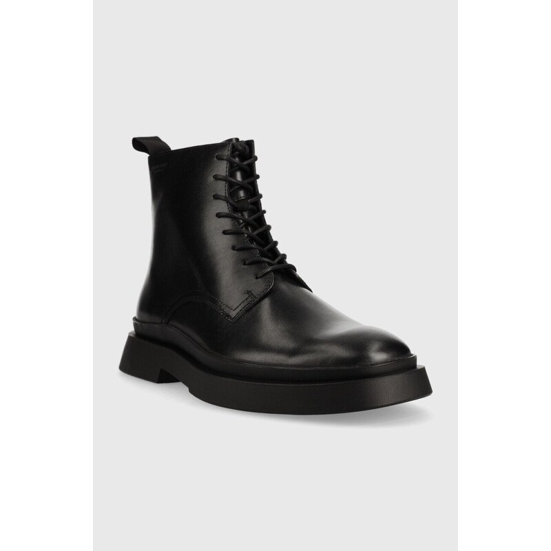 Kožené boty Vagabond Shoemakers Mike pánské, černá barva