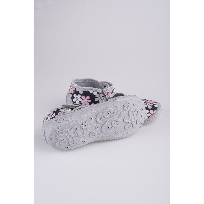 Girls' slippers Viggami Zosia flowers