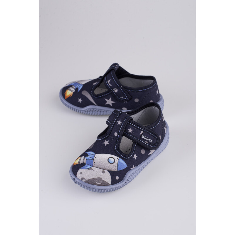 Boys' slippers Viggami Pawełek print