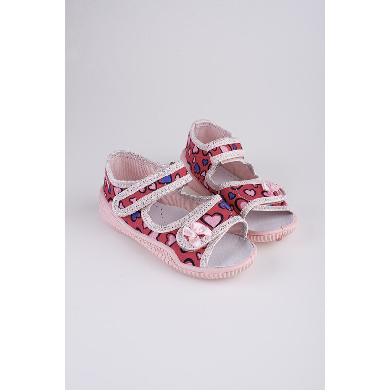 Girls' slippers Viggami Ania hearts