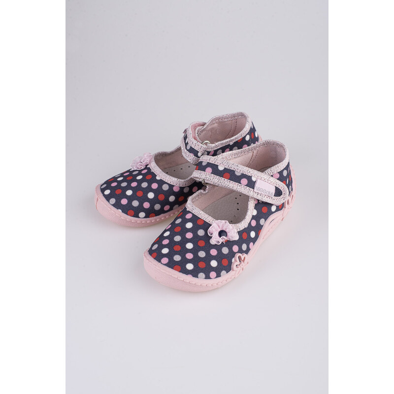 Girls' slippers Viggami Monika polka dots