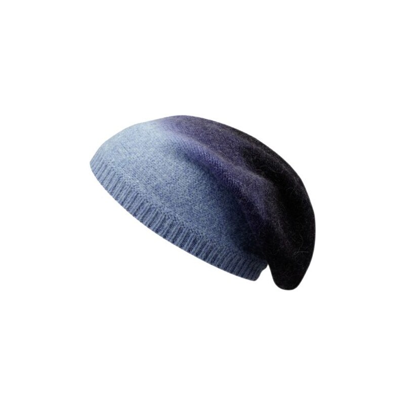 Stetson Lowell - pletená čepice z alpaka vlny s vysokou korunou, modrá