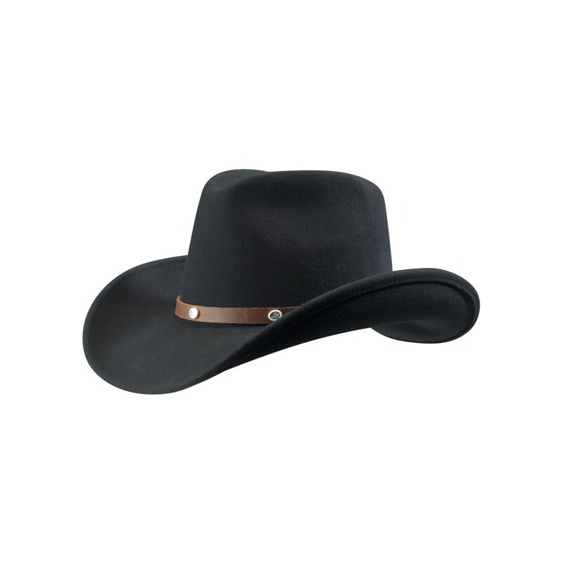 Stetson Hondo - černý plstěný westernový klobouk