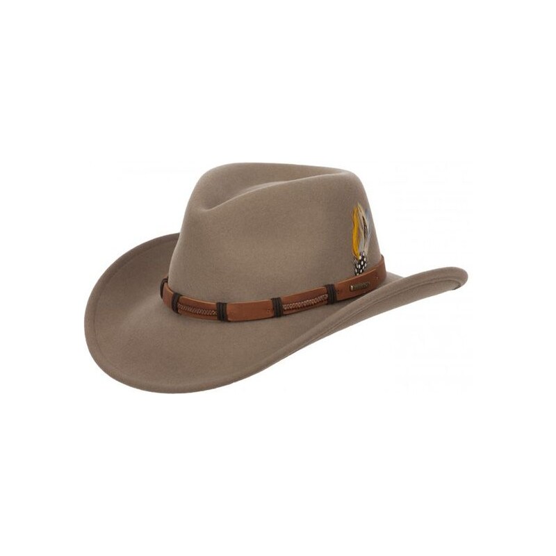 Stetson Clanton - béžový plstěný westernový klobouk