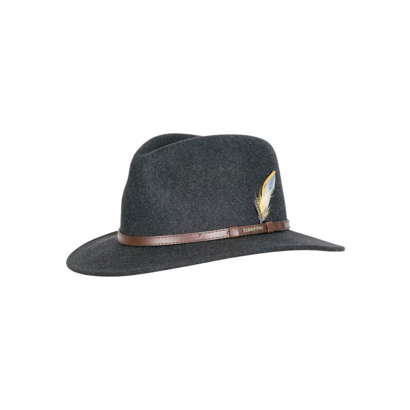 Stetson Newberg - šedý vlněný plstěný klobouk