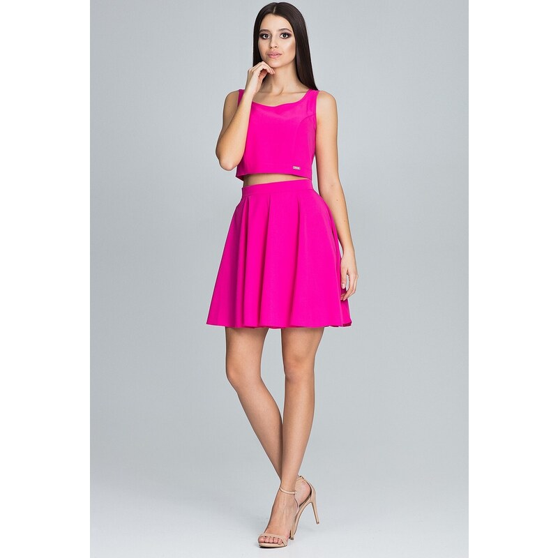 FIGL Set sukně + top M572 Fuchsia Tmavě růžová 84022580