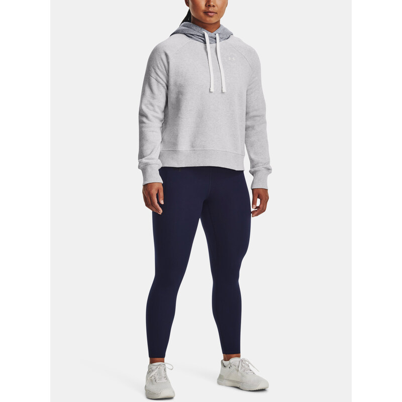 Under Armour Mikina Rival Fleece CB Hoodie-GRY - Dámské