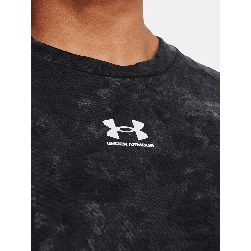 Under Armour Tričko Rival Terry Print Crew-BLK - Dámské