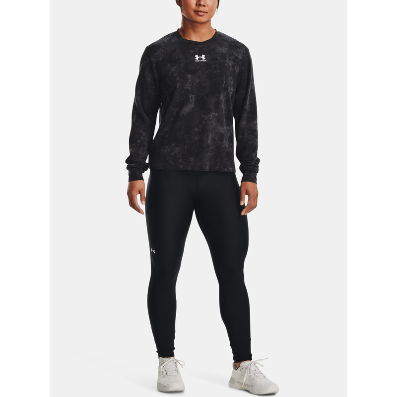 Under Armour Tričko Rival Terry Print Crew-BLK - Dámské