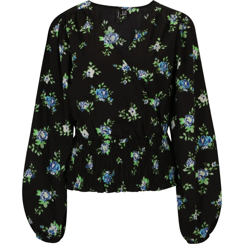 Vero Moda Tall Halenka BELLA modrá / světlemodrá / světle zelená