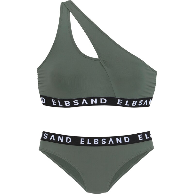 Elbsand Bikiny olivová / černá / bílá