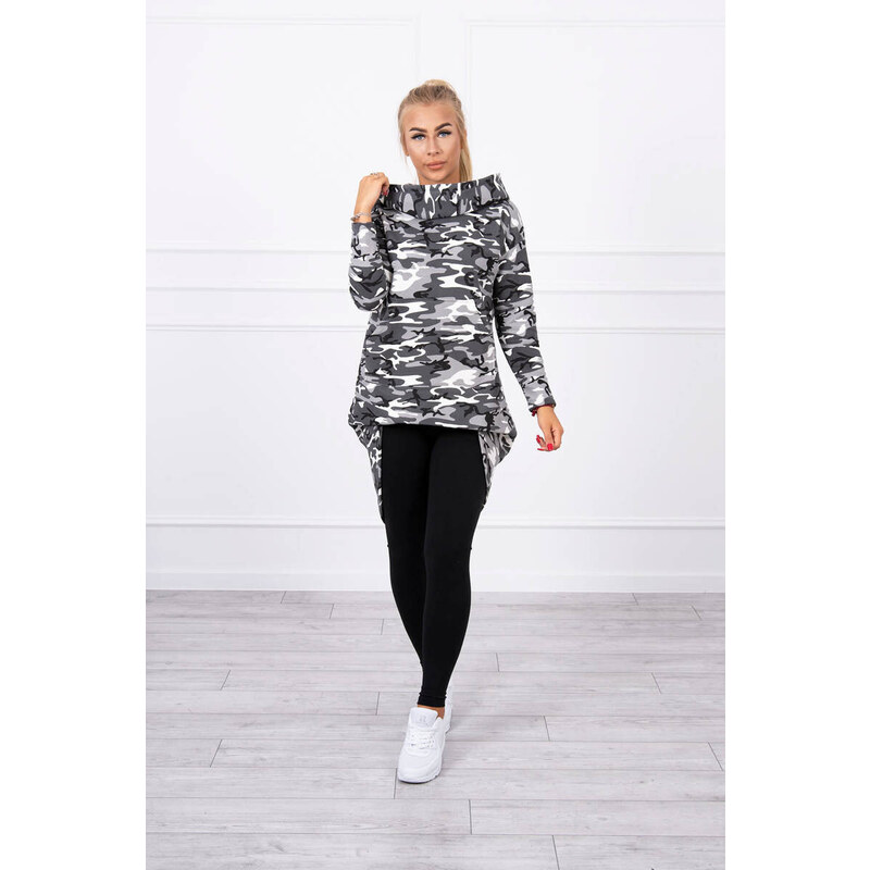 Mikina s dlouhými zády moro model 18745105 - K-Fashion