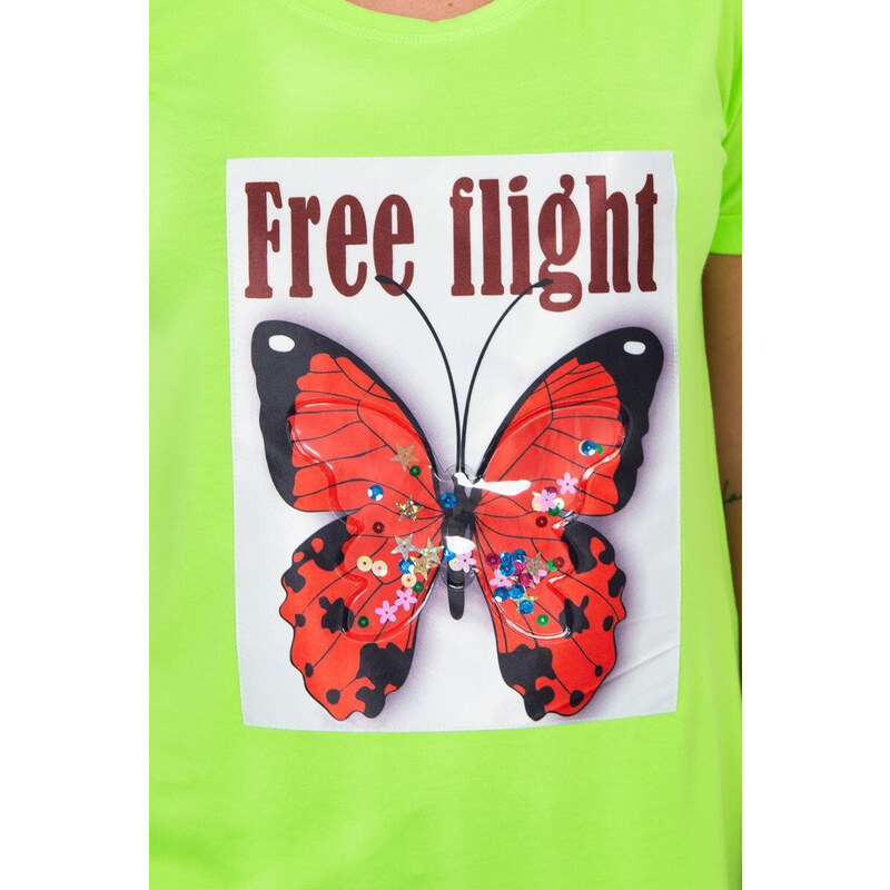 K-Fashion Zelená neonová halenka Free Flight 84211310