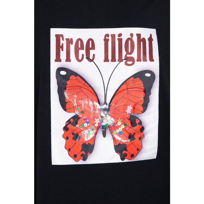 K-Fashion Halenka Free Flight černá