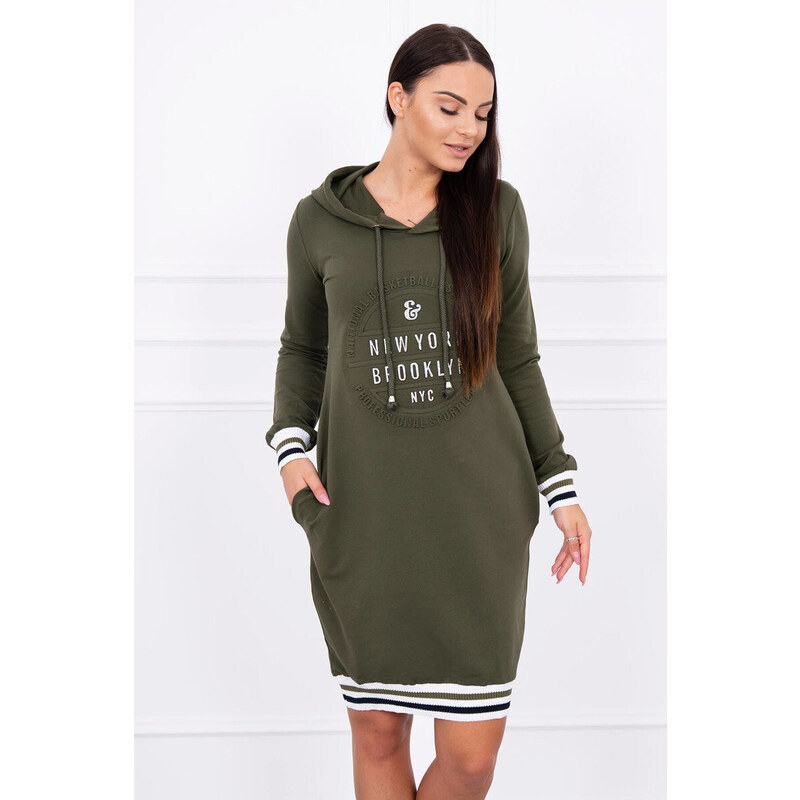 K-Fashion Khaki šaty Brooklyn