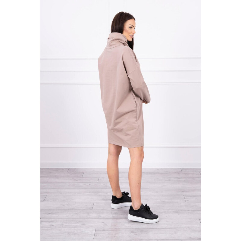 K-Fashion Béžové vázané šaty 85018645