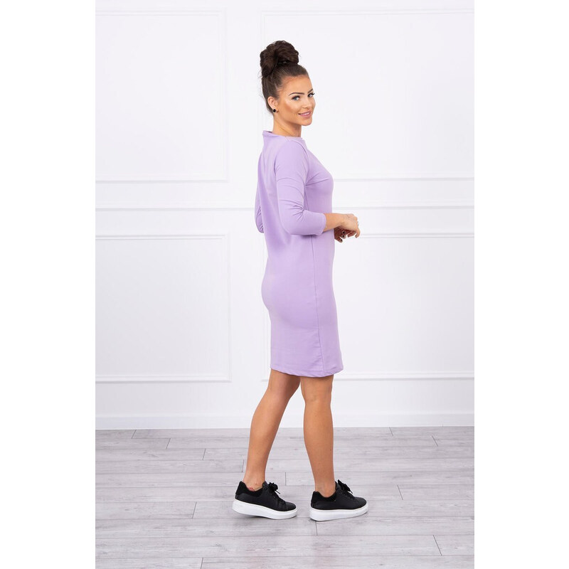 K-Fashion Klasické fialové šaty