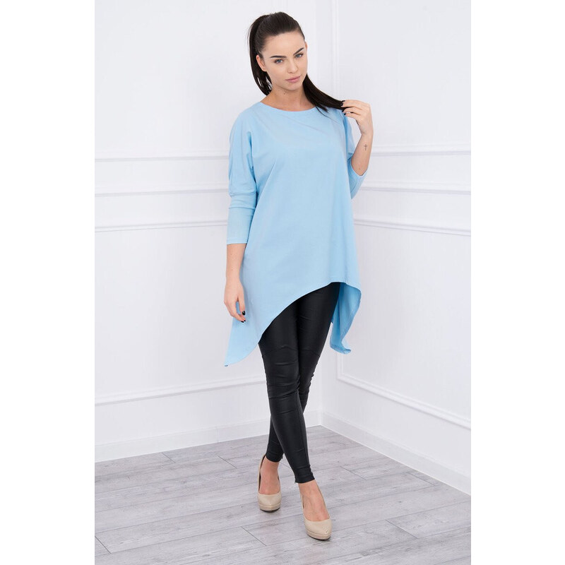 K-Fashion Oversize halenka v modré barvě
