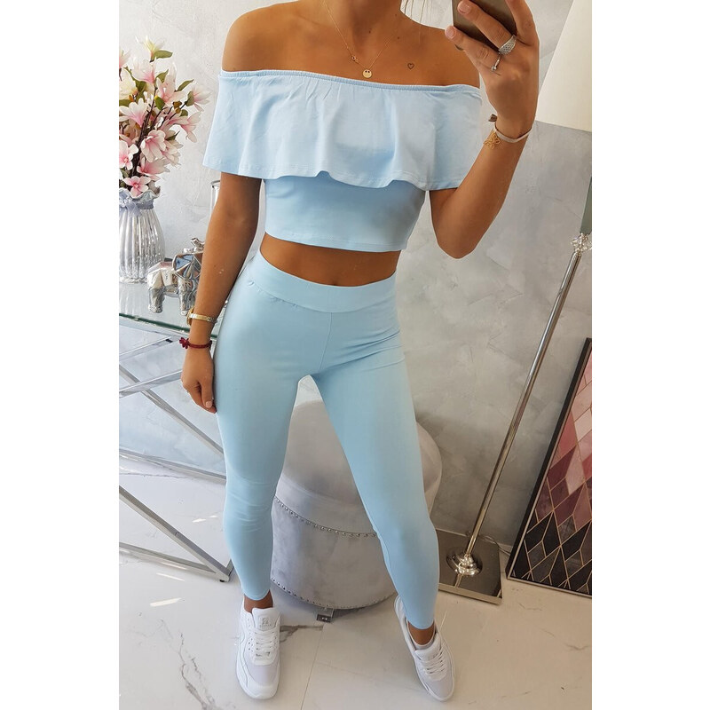 K-Fashion Modrá sada volánků