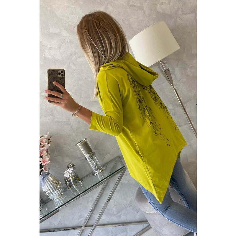 Mikina s potiskem model 18746917 kiwi - K-Fashion