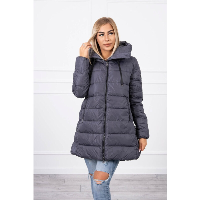 K-Fashion Prošívaná zimní bunda FIFI Cindy grey