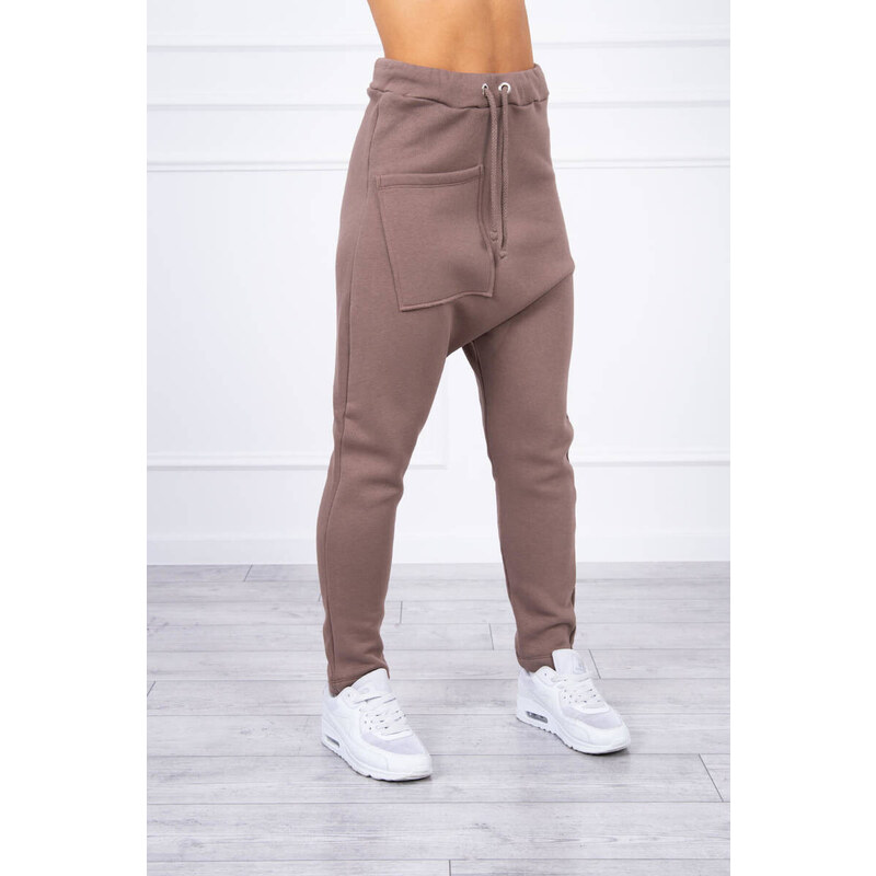 K-Fashion Sada kalhot Baggy Mocca