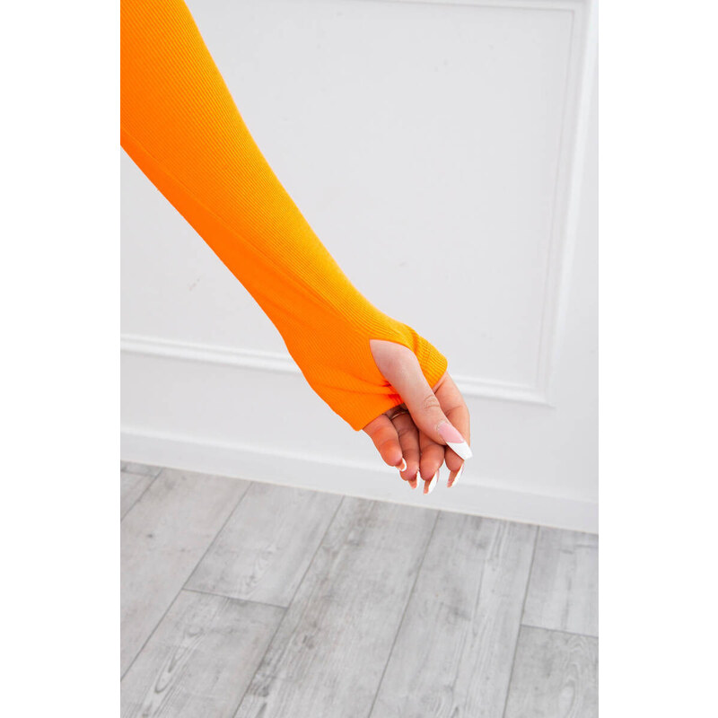 Sada s blůzou model 18748251 oranžová neonová - K-Fashion