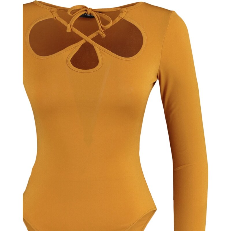 Trendyol Bodysuit - Brown - Slim fit