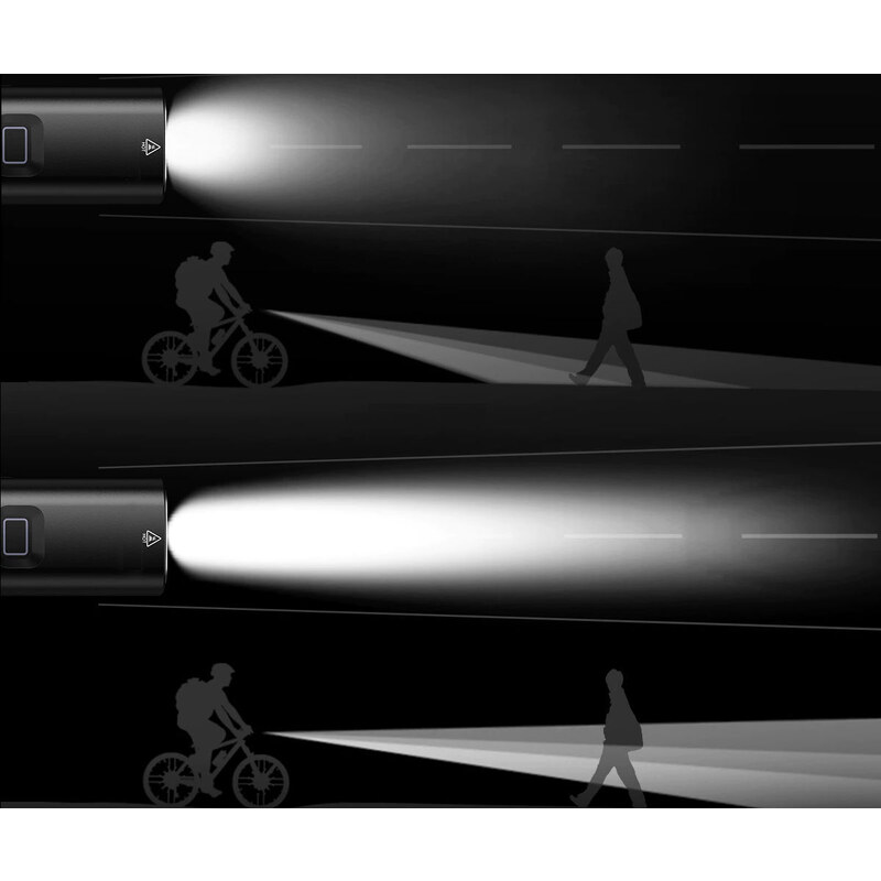Mozos Xtreme přední LED světlo na kolo, nabíjecí, černá