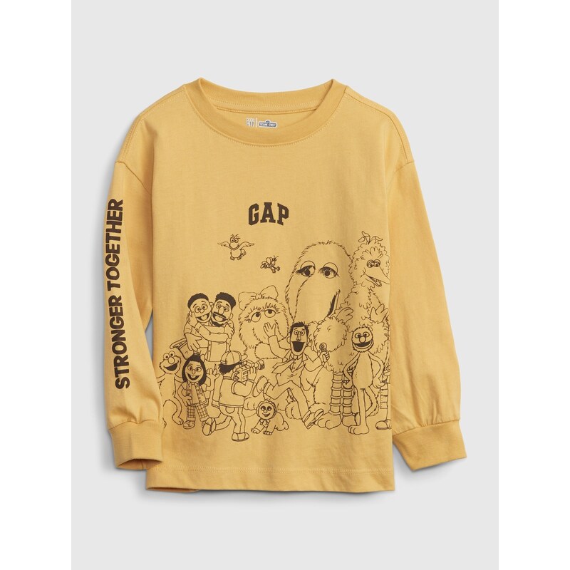 Dětské tričko organic GAP & Sesame street Žlutá