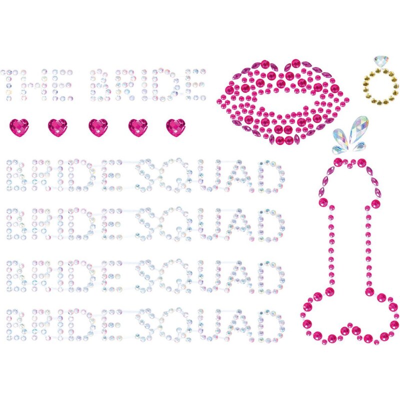 Leg Avenue Samolepicí ozdoby na tělo Bride Squad