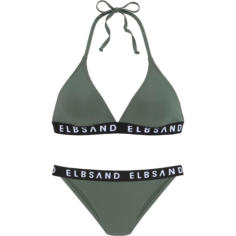 Elbsand Bikiny khaki / černá / bílá