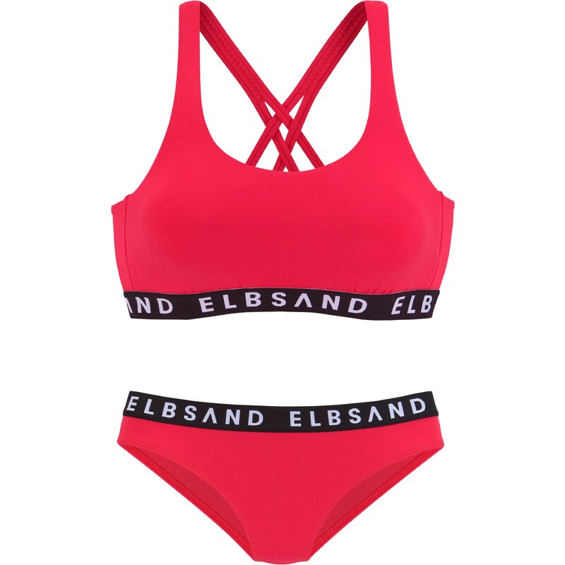Elbsand Bikiny červená / černá / bílá