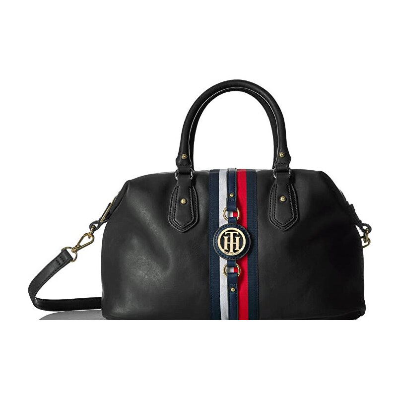Tommy Hilfiger Jaden Satchel Crossbody Bag Black 73015649