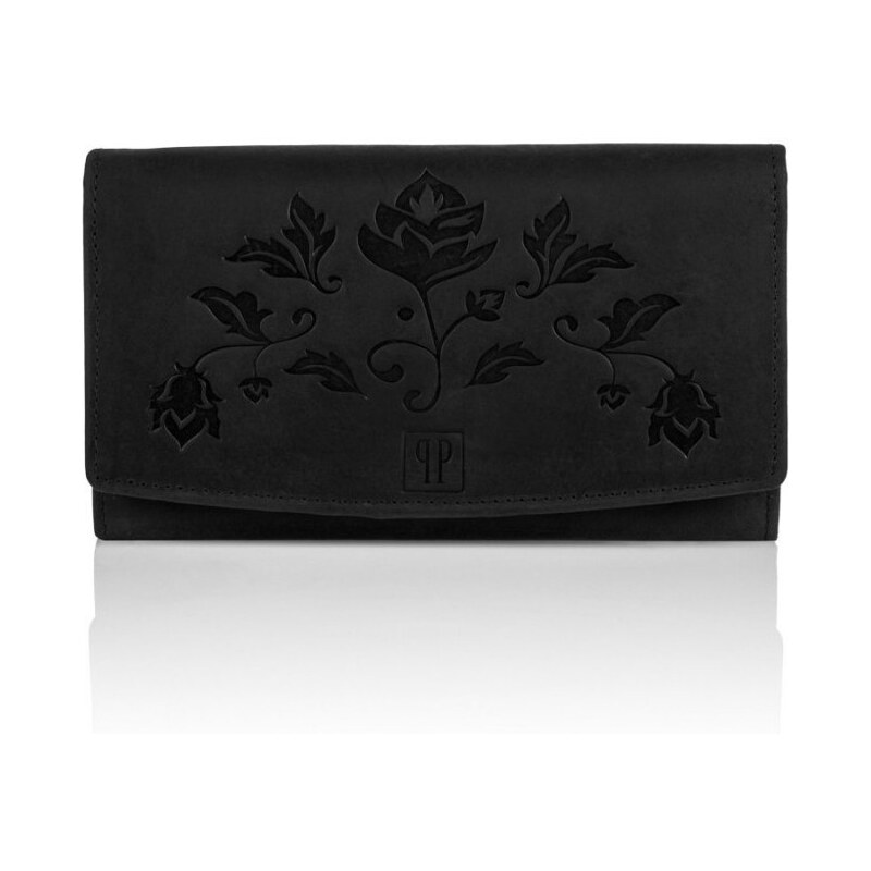 Kabelky od Hraběnky Dárková sada: Vintage batoh a střední peněženka; černá