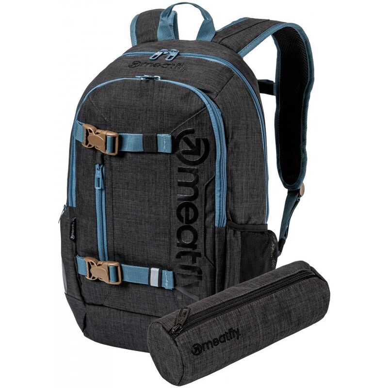 Tmavě šedý batoh Meatfly Basejumper 22l + penál ZDARMA