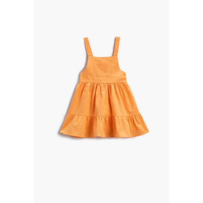 Koton Baby Girl Orange Dress