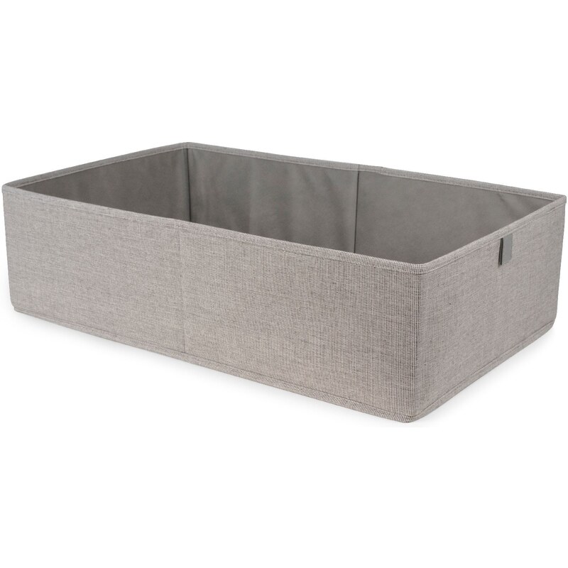 Úložný box Compactor Oxford 36 x 42 x 16,5 cm, polyester, šedo-béžový