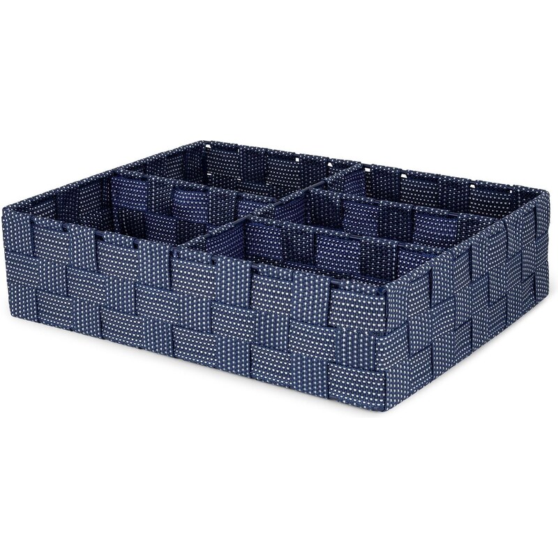 Organizér na prádlo a doplňky Compactor Toronto - 5 dílný, 32 x 25 x 8 cm, modro-šedý