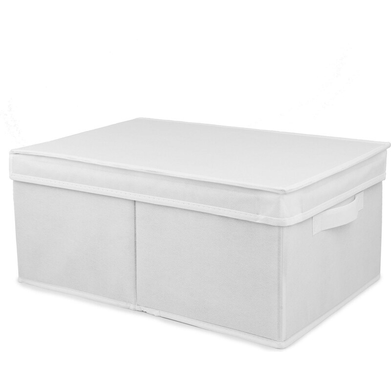 Skládací úložná krabice Compactor "WOS" 30 x 43 x 19 cm, bílá