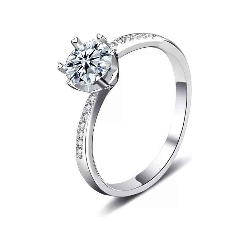 ELENYS Royal Fashion stříbrný prsten HA-XJZ022-SILVER-MOISSANITE