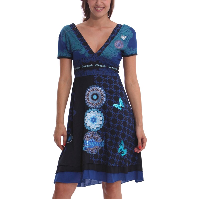 Desigual šaty Flechazo modré